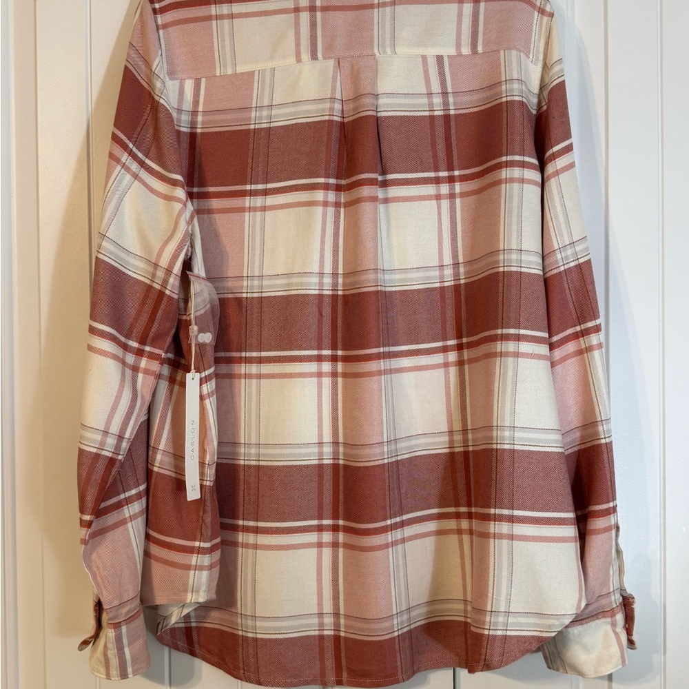 Caslon Women's Plaid Button Down Shirt